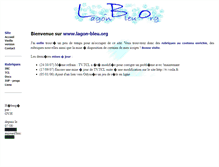 Tablet Screenshot of lagon-bleu.org